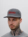 Бейсболка HOOD арт. 100-MWL005-GA003-HW Atlanta III (серый / красный)